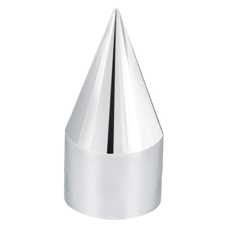 UNITED PACIFIC 10007 Wheel Lug Nut Cover Set, 33mm x 4.13", Chrome, Plastic, Spike, Thread-On